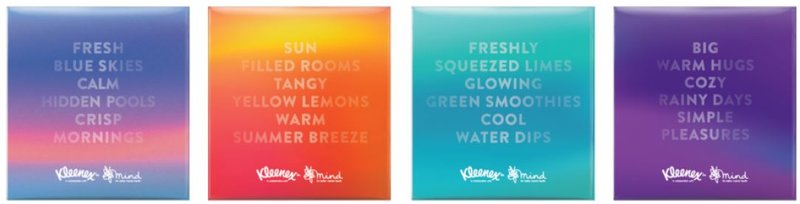 KLEENEX collection cube assorted colours  48