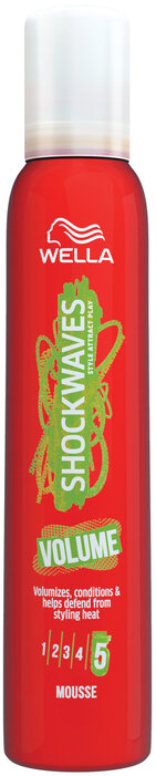 WELLA shock waves ultra strong volume mousse 200ml