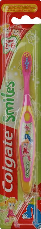COLGATE toothbrushes kids smiles junior 4-6 yrs