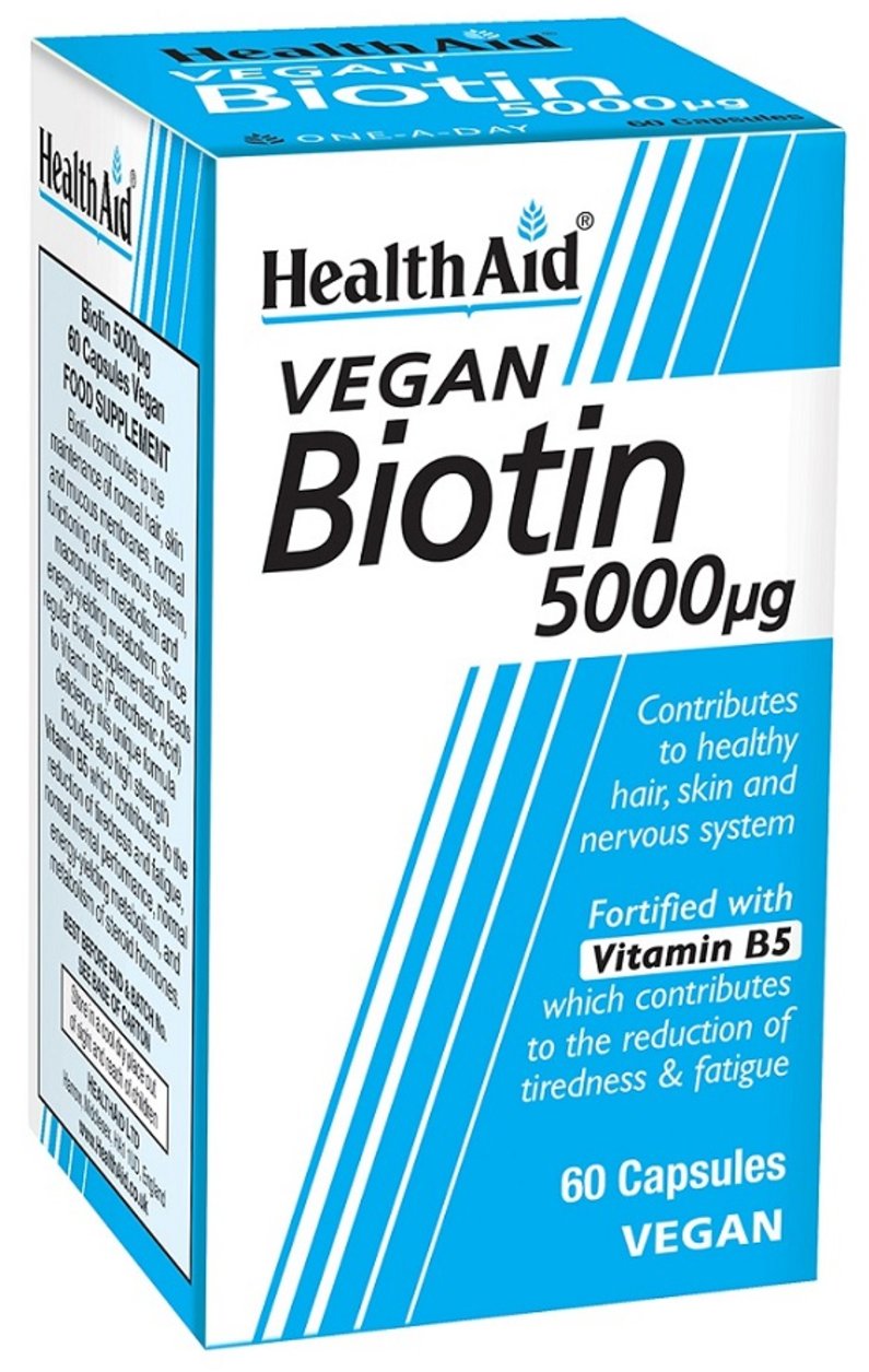 HEALTHAID vitamins capsules biotin 5000mcg  60