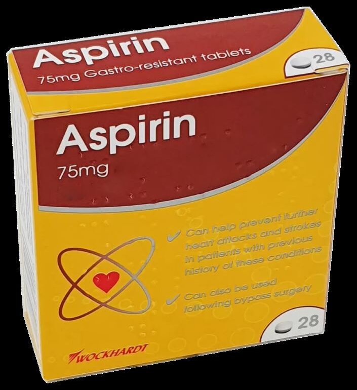 Aspirin tablets e/c 75mg  28