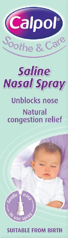 CALPOL soothe & care saline nasal spray 0.9% 15ml