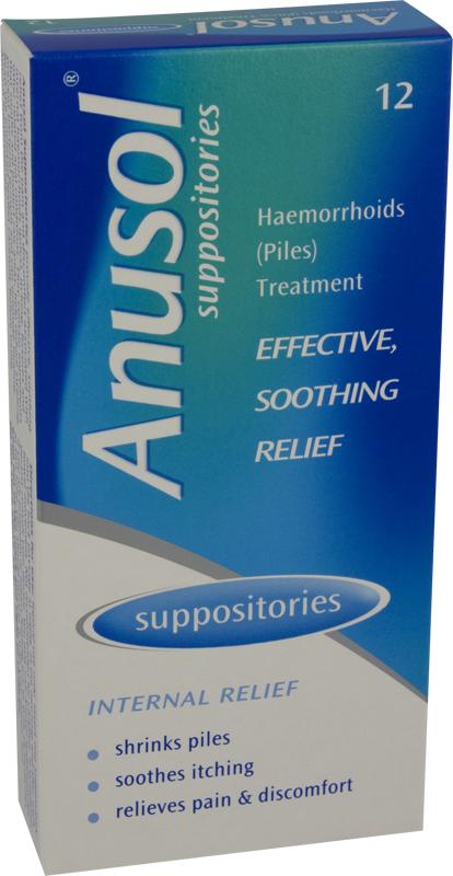 ANUSOL suppositories 24mg/59mg/296mg  12