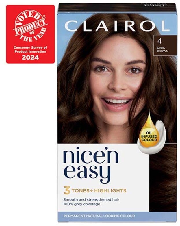 CLAIROL nice n easy care colour dark brown 4