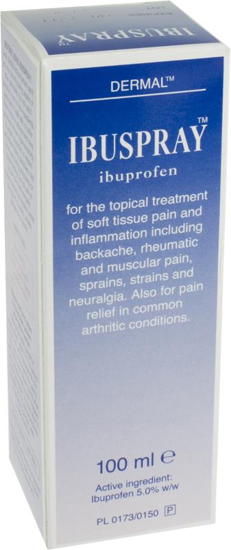 IBUSPRAY topical spray 5% w/w 100ml