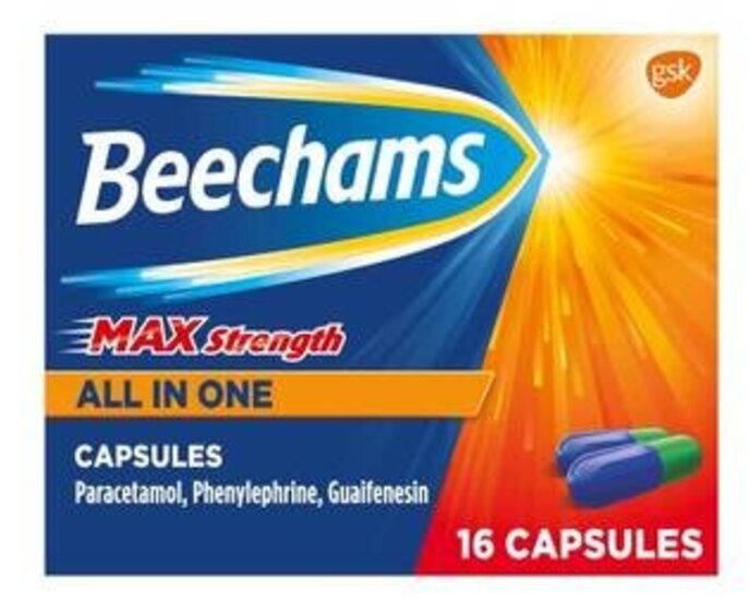 BEECHAMS ALL-IN-ONE max capsules 100mg/500mg/6.1mg  16