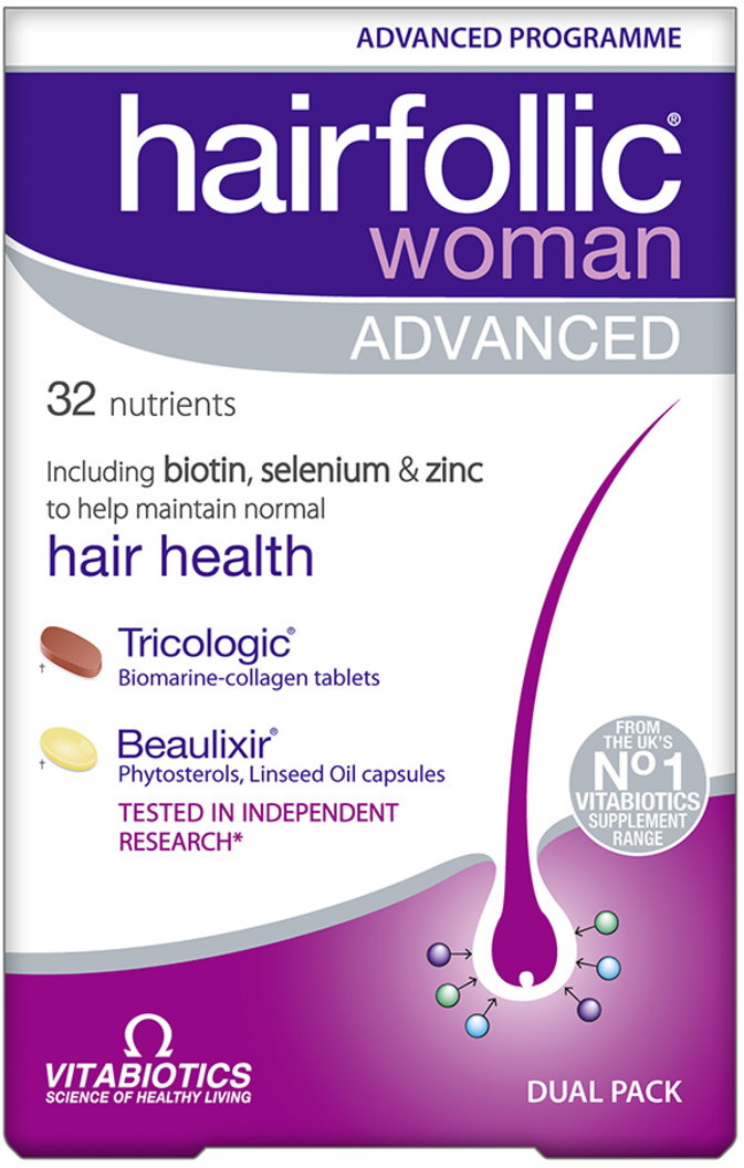 HAIRFOLLIC tablets & capsules woman advanced  60