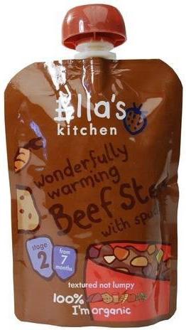 ELLA'S KITCHEN 100% organic baby foods stage 2 beef stew 130g