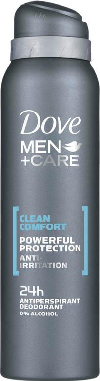 DOVE for men antiperspirant aerosol clean comfort 150ml