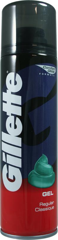 GILLETTE pre-shave classic regular shave gel 200ml