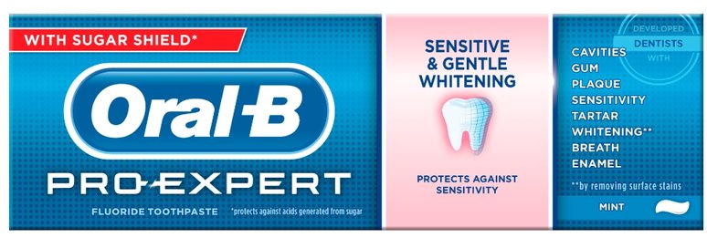 ORAL-B toothpaste pro expert sensative & gentle 75ml