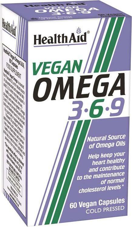 HEALTHAID fatty acid capsules vegan omega 3, 6 & 9  60