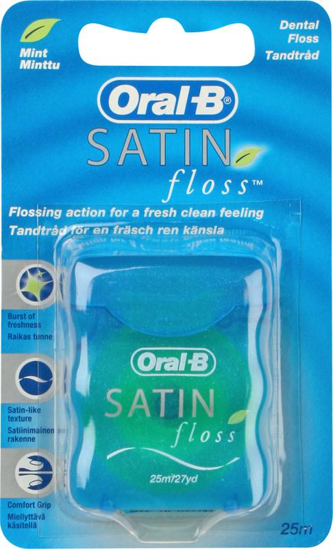 ORAL-B dental floss satinfloss, mint 25m