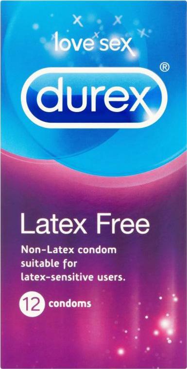 DUREX contraceptive sheaths latex free 12