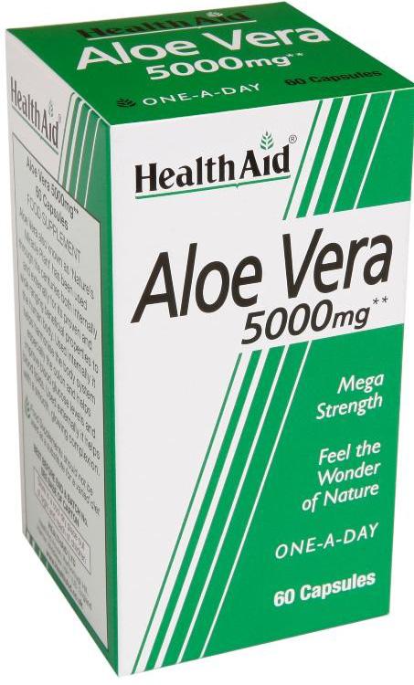 HEALTHAID herbal formula capsules aloe vera 5000mg  60