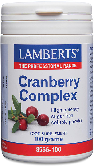 LAMBERTS herbs powder cranberry complex with FOS & vitamin C 100g