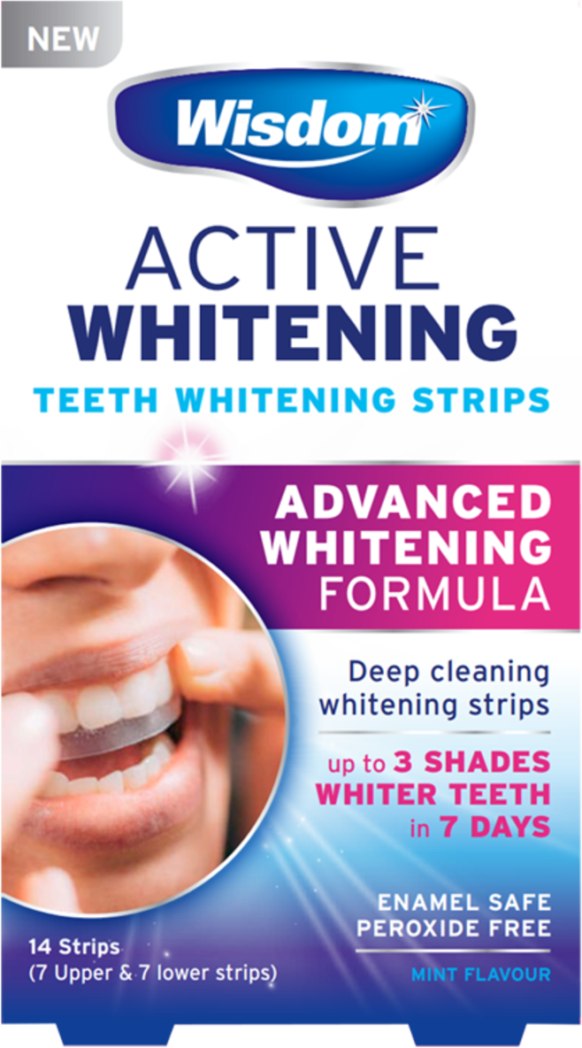 WISDOM active whitening teeth whitening strips  14