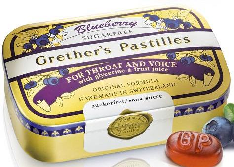 GRETHER'S sugar free fruit pastilles blueberry 110g