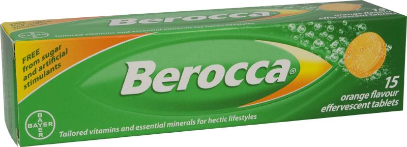 BEROCCA multivitamins effervescent tablets orange  15