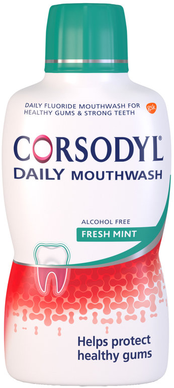 CORSODYL mouthwash freshmint alcohol free 500ml