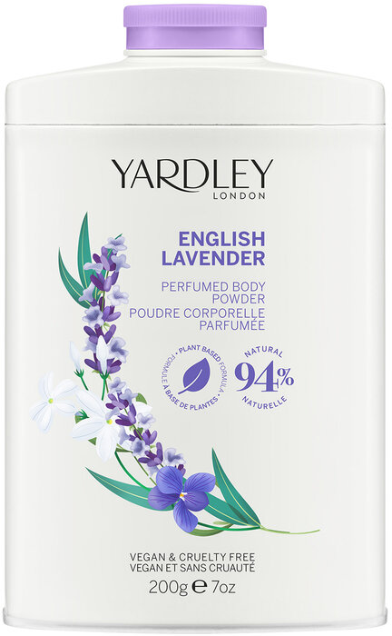 YARDLEY bath & body perfumed powder english lavender 200g