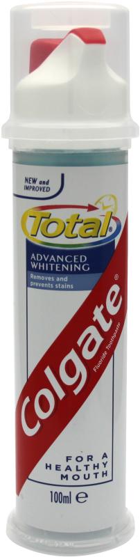 COLGATE toothpaste total advanced whitening pump 100ml