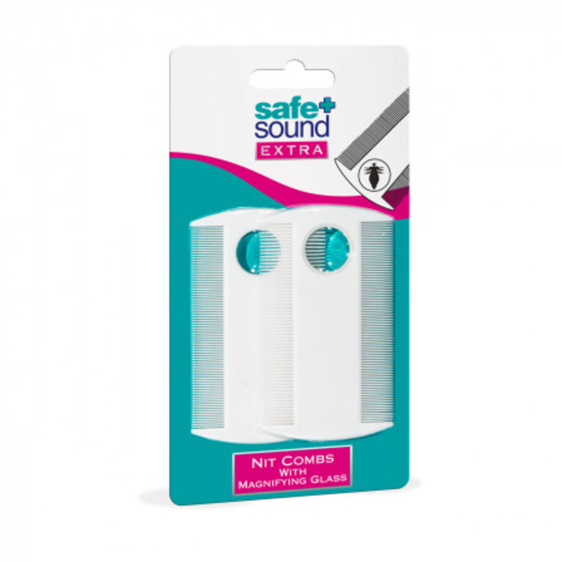 SAFE & SOUND comb white dust with magnifying glass  2