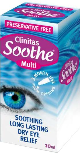 CLINITAS SOOTHE MULTI eye drops p/f 0.4% 10ml