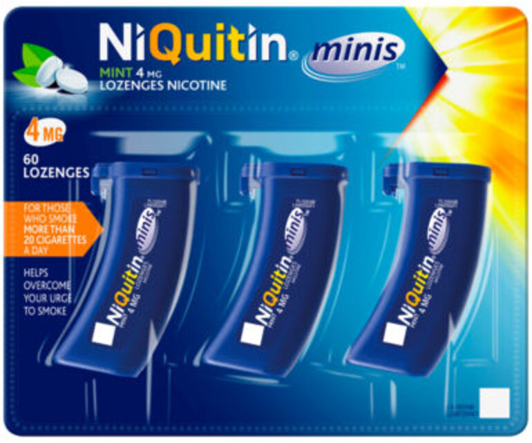 NIQUITIN lozenges mini mint 4mg  60