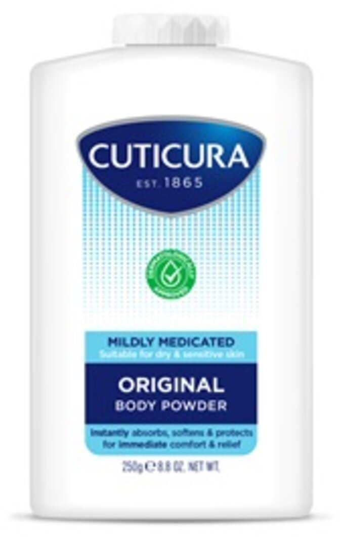 CUTICURA talcum powder mildly medicated 250g