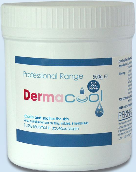 DERMACOOL menthol in aqueous cream 1% 500g