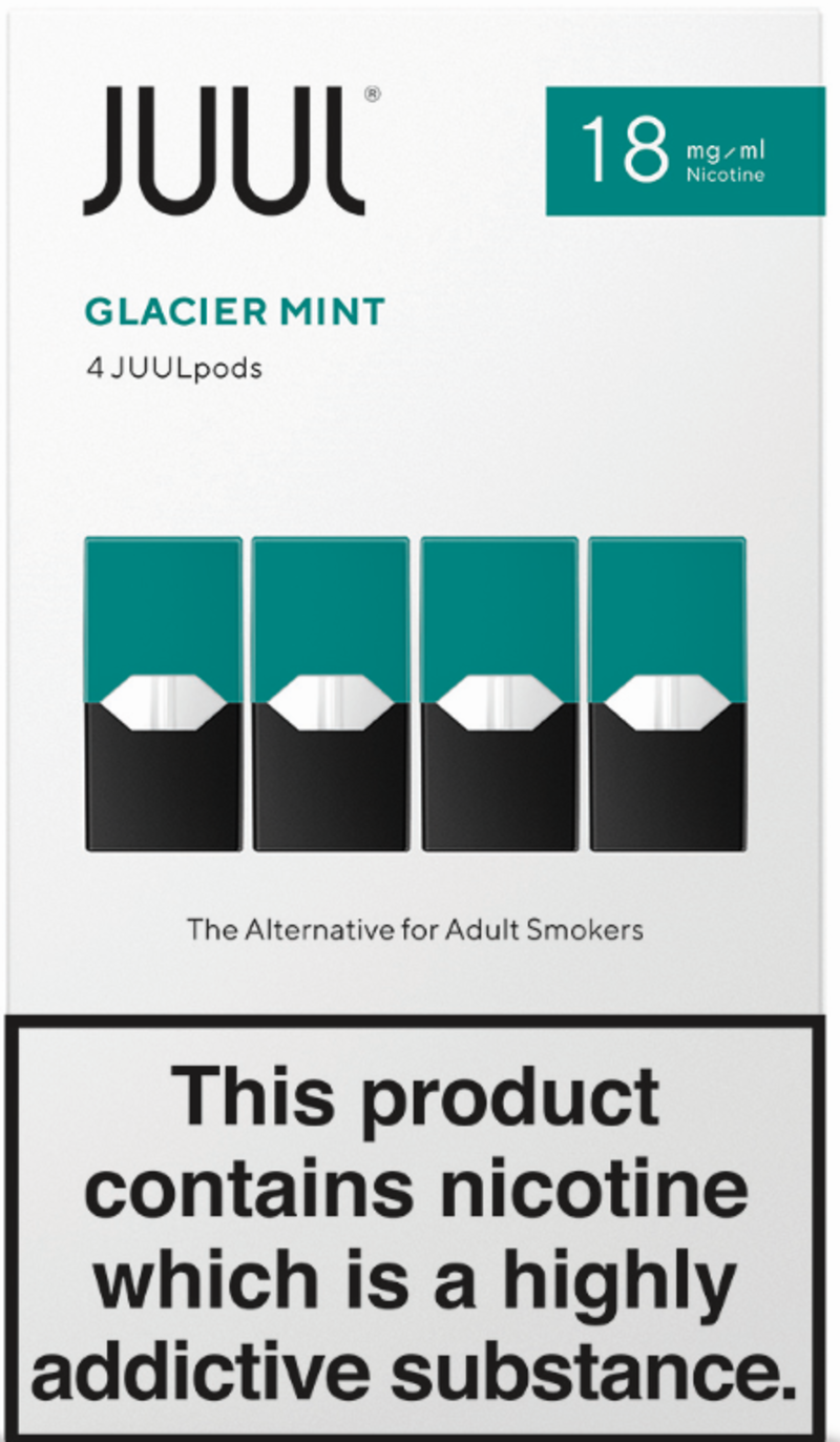 JUUL pods glacier mint 18mg/ml  4