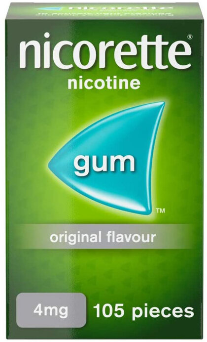 NICORETTE chewing gum original 4mg  105