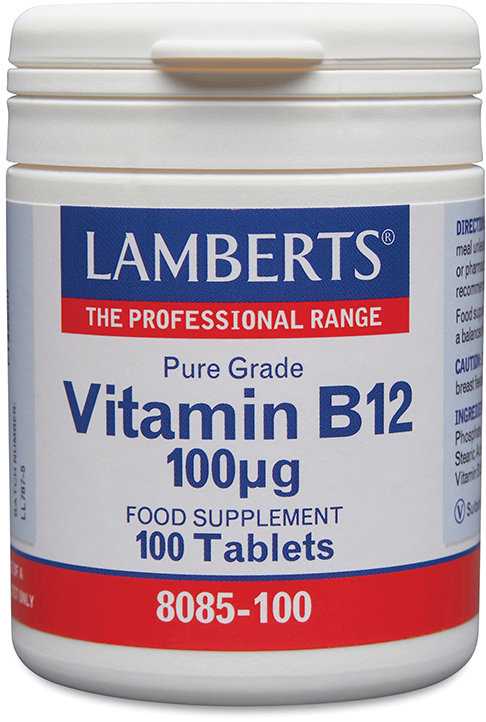 LAMBERTS vitamins tablets B12 100mcg  100
