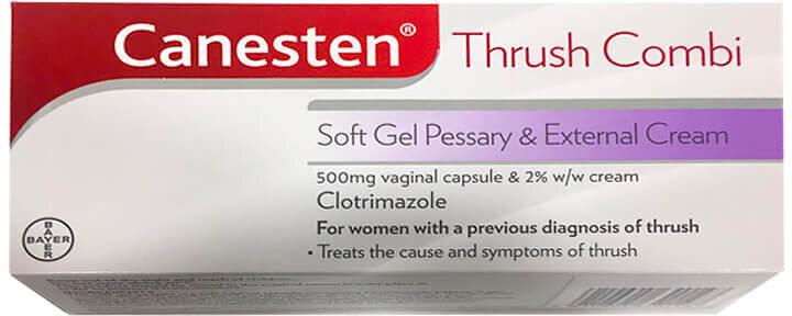 CANESTEN COMBI soft gel pessary & cream (GSL) 500mg/2% 10g