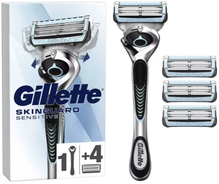 GILLETTE razors, blades & trimmers skinguard starter pack  1+4