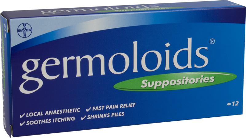 GERMOLOIDS suppositories 13.12mg/283.5mg  12