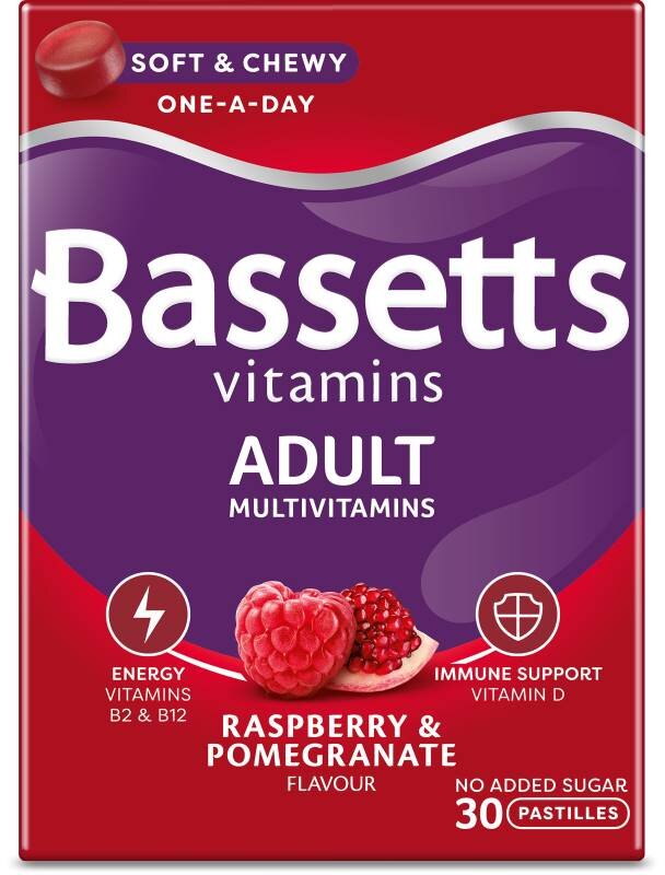 BASSETTS VITAMINS multivitamin pastilles adult raspberry & pomegranate  30