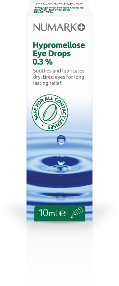 NUMARK OTC medicines eyecare hypromellose eye drops 0.3% 10ml