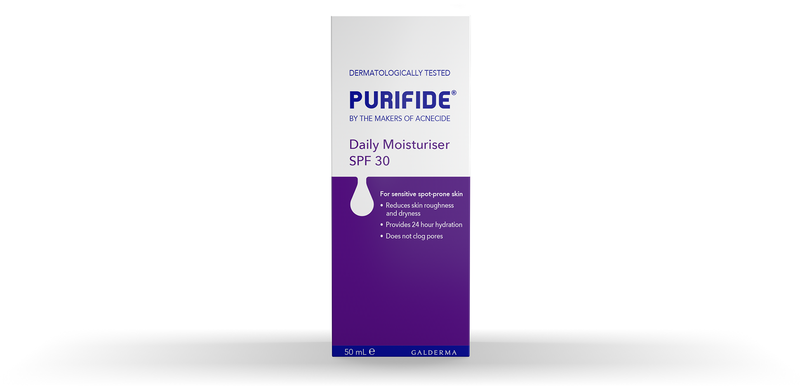 PURIFIDE daily face moisturiser spf30 50ml