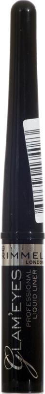 RIMMEL eye make-up eyeliner liquid glam'eyes black glamour