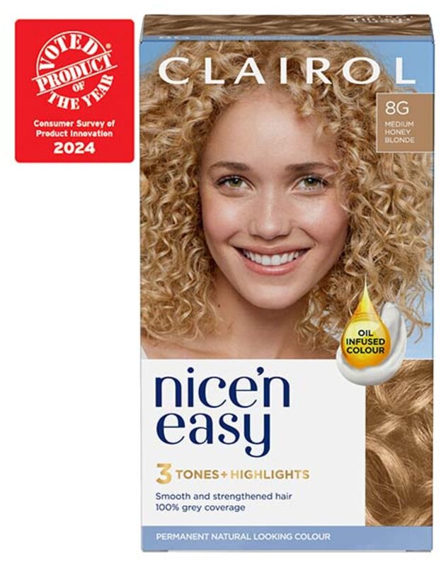 CLAIROL nice n easy care colour medium honey blonde 8g