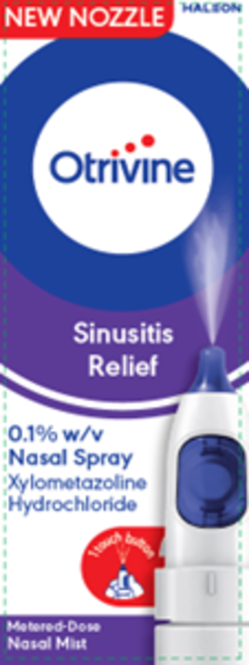OTRIVINE nasal spray with khone spray sinusitis relief 0.1% 10ml