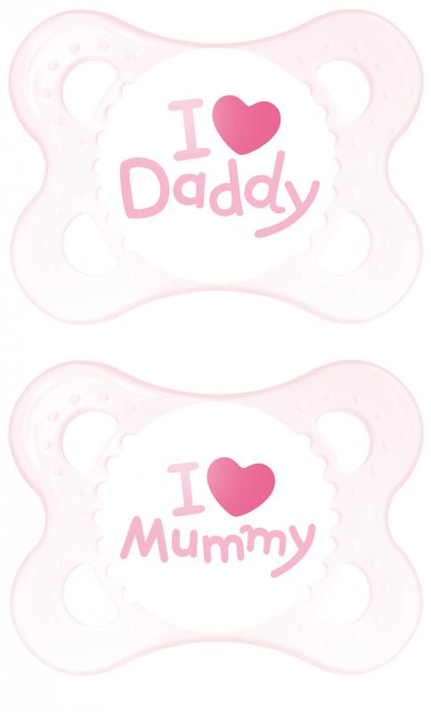 MAM soothers style pink 0+ months 2