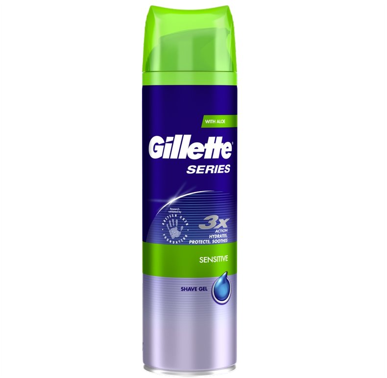 GILLETTE pre-shave series sensitive skin shave gel 200ml