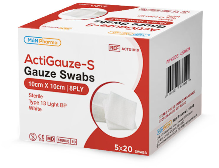 Actigauze-S Sterile Gauze Swabs – Premium Quality Wound Care
