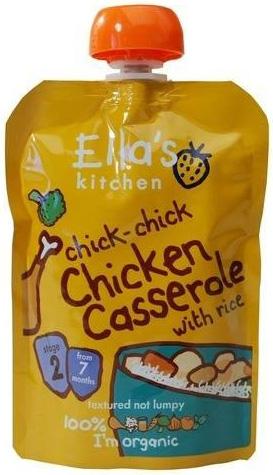 ELLA'S KITCHEN 100% organic baby foods stage 2 chicken casserole 130g