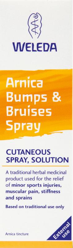 WELEDA health care homeopathic remedies minor injury sprays arnica bumps & bruises 20ml