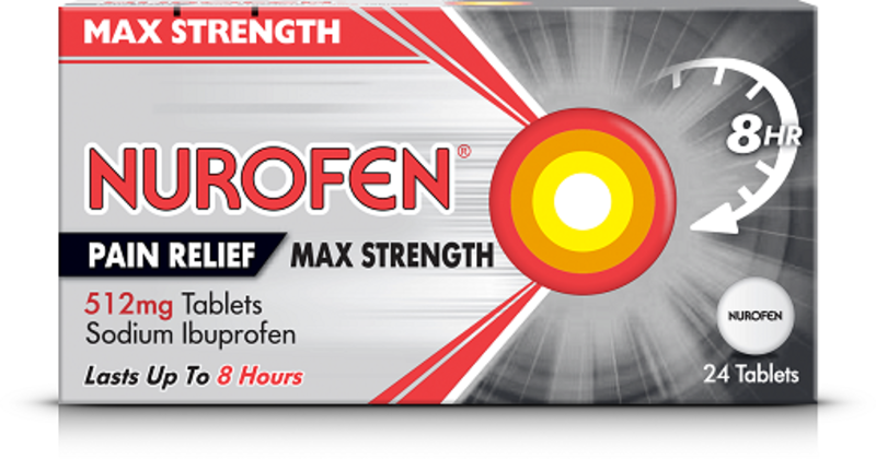 NUROFEN pain relief max strength tablets 512mg  24
