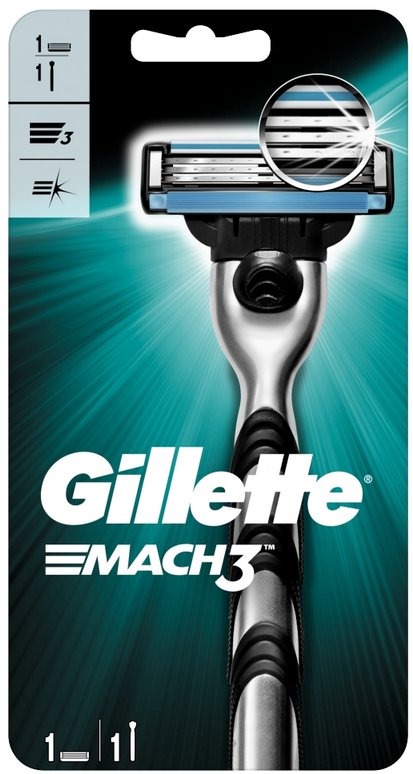 GILLETTE razors, blades & trimmers mach3 1-up razor
